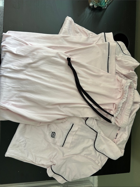 Born Other - Light Pink Pajama Set with Black
